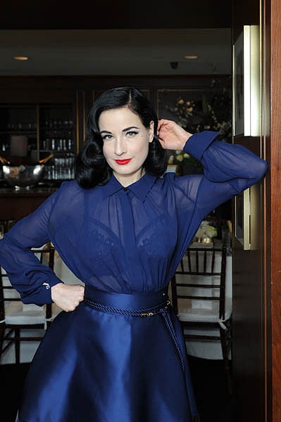 WEST HOLLYWOOD, CA - JANUARY 29:  Dita Von Teese attends the Champagne Taittinger & ANGELENO Celebrate Entrepreneurial Women In Hollywood at Sunset Tower Hotel on January 29, 2016 in West Hollywood, California.  (Photo by Joshua Blanchard/Getty Images for ANGELENO/Modern Luxury)