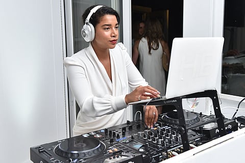 BRIDGEHAMPTON, NY - AUGUST 05:  DJ Hannah Bronfman attends Women's Health and FEED's 6th Annual Party Under the Stars at Bridgehampton Tennis and Surf Club on August 5, 2017 in Bridgehampton, New York.  (Photo by Jared Siskin/Patrick McMullan via Getty Images)