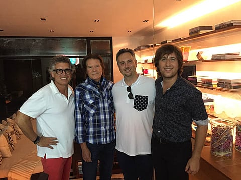 L-R: Allen Dalton, John Fogerty, Marc Berman, and Shane Fogerty
