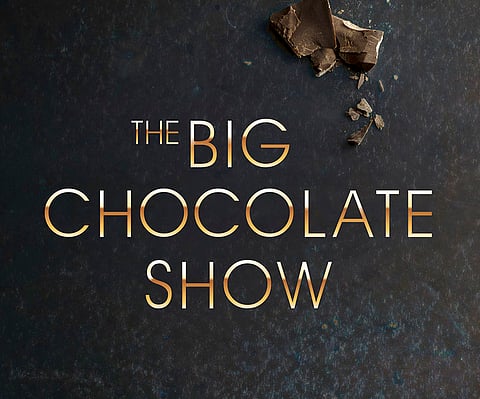 Elegant, dark chocolate pralines