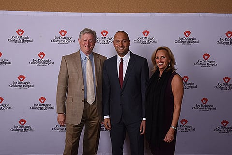 Featured above from left to right: Ed Walls, General Manager of The Diplomat Beach Resort, Derek Jeter and Anne Hotte, CEO and Executive Director at Greater Hollywood Chamber of Commerce.