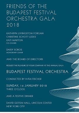 FRIENDS OF BUDAPEST FESTIVAL GALA 2018