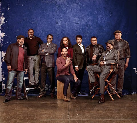 The cast of Manhattan Theatre Club’s Broadway debut of August Wilson’s JITNEY. Photo credit Kareem Black.