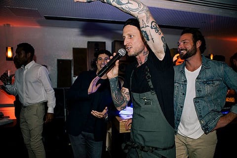 Jason Biggs & Chef Voltaggio Host NY Scotch Egg Club