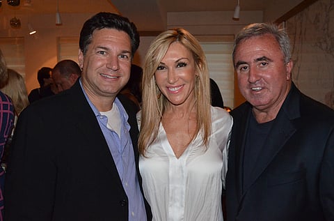 Resident Magazine Celebrates Tracy Anderson Cover At Villagio: Michael Travin, Joy Wayne, Mickey Sherman ©PatrickMcMullan.com