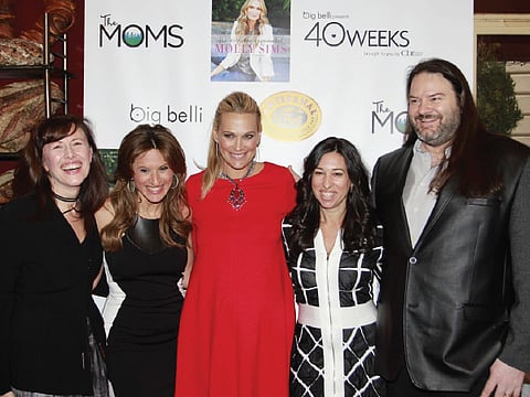 Big Belli Co. Founder Dominique Debroux, Denise Albert, Molly Sims, Melissa