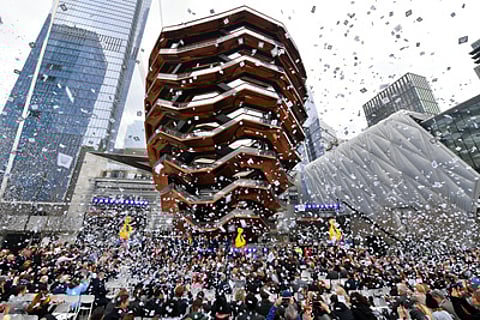 NEW YORK, NEW YORK - MARCH 15: A view of the celebration at Hudson Yards, New York's Newest Neighborhood, Official Opening Event on March 15, 2019 in New York City. (Photo by Dia Dipasupil/Getty Images for Related)
