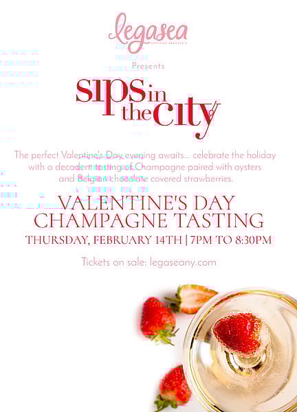 Looking for Valentine’s Day plans? Experience the special themed tasting class that Legasea has to offer!