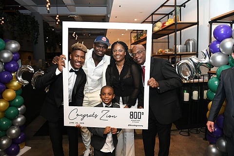 #1 Pick Zion Williamson Celebrates in NYC with a Pizza Party