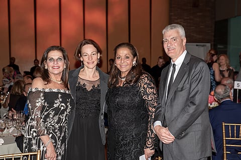 Sylvia Hemingway, Antonia Bodo, Nurit Kahane Kasse, Stephen E. Benko at The Friends of the Budapest Festival Orchestra 60th Anniversary of the 1956 Hungarian Revolution at Carnegie Hall, Weill Music Room in New York on 04/06/2019 (photo by Annie Watt Agency / Sipa USA)