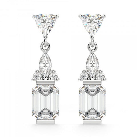 Nexus Diamond Iris Emerald Cut Earrings diamondnexus.com
