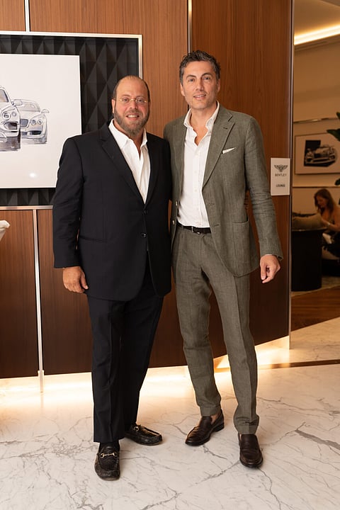 Emerson Fittipaldi, F1 Racing Legend, Honored at Bentley Residences Miami Sales Gallery in Sunny Isles Beach, Hosted by Dezer Development and Piquet Realty