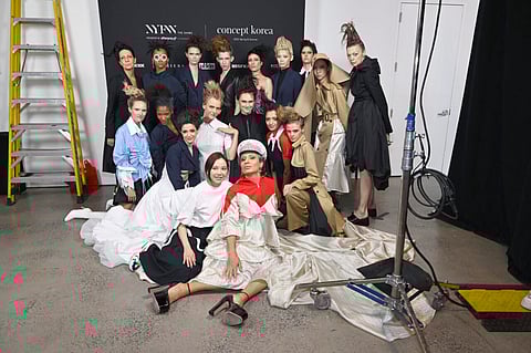 NEW YORK, NEW YORK - SEPTEMBER 13: <> attends the Concept Korea Spring/Summer 2023 fashion show during September 2022 New York Fashion Week: The Shows at Gallery at Spring Studios on September 13, 2022 in New York City. (Photo by Roy Rochlin/Getty Images for Concept Korea)