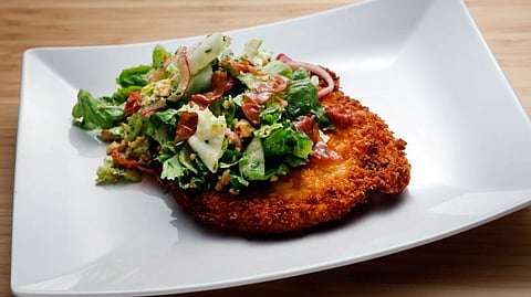 Chicken Milanese with Escarole Salad