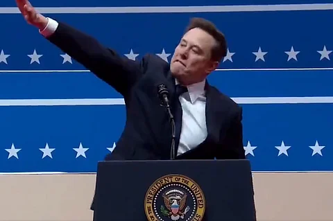 Elon Musks uppmärksammade ögonblick vid Donald Trumps presidentinstallation.