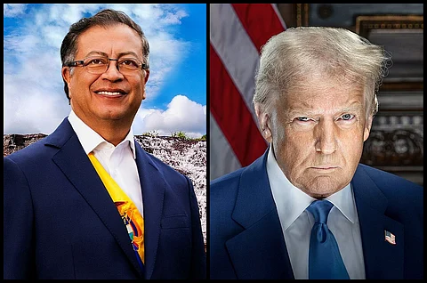 Colombias president erbjuder presidentflygplan för deportationer efter Trumps tullhot
