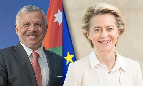 Jordaniens kung Abdullah II, Ursula von der Leyen