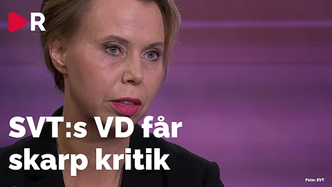 Gjorde SVT:s VD Anne Lagercrantz bort sig i 30 minuter?
