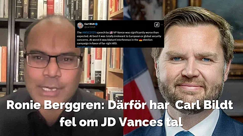 JD Vances Tal i München skakar om Europa