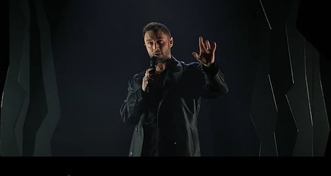 Måns Zelmerlöw uppträdde med låten "Revolution" i Melodifestivalens deltävling 4 i Malmö.