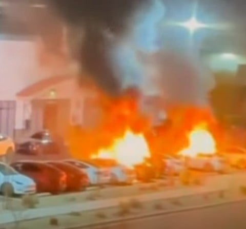 VIDEO: Tesla-bilar brinner – "Det är något genomruttet med Demokraterna"