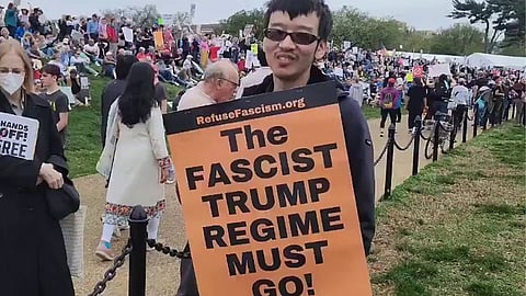 Vänsteraktivister blir paffa när de ombeds förklara sitt Trumphat