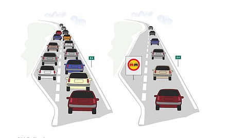 Polisen tipsar om hur du kan resa säkrare i påsk. Bland annat införs ett omkörningsförbud på en trafikerad sträcka.