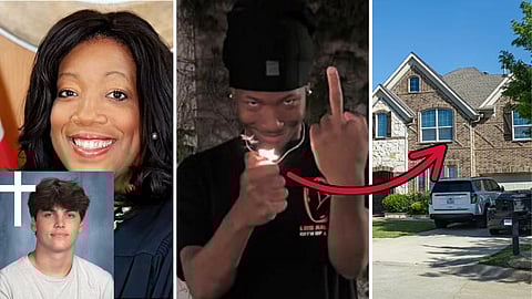 Den misstänkte mördaren har flyttat till ett lyxhem efter att hans borgen sänkts av den kritiserade domaren