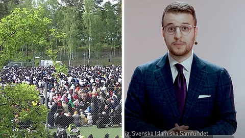 Muslimskt högtidsfirande sänds på SVT under nationaldagen
