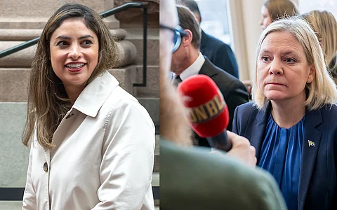 Nooshi Dadgostar, Magdalena Andersson | Foto: Wikipedia Commons, Pelle T Nilsson / SPA