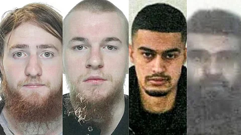 Rasmus och Elias Johansson (t.v.). Omar Atia och Elyas Hakamali (t.h.).