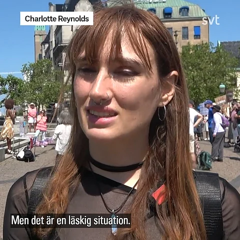 Charlotte Reynolds, en av de upprörda| Foto: SVT