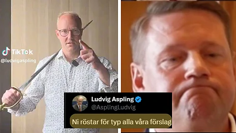 Ludvig Aspling (SD) och Tobias Baudin (S)