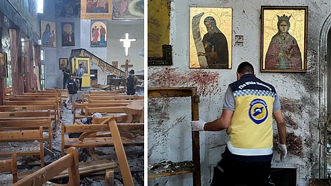 Självmordsbombare från IS attackerar kyrka i Damaskus – minst 22 döda
