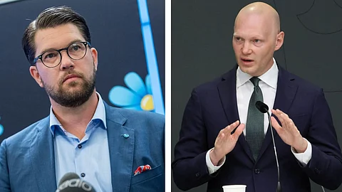Storbråket mellan Åkesson (SD) och Wykman (M) "Moderaterna inget att skryta med"
