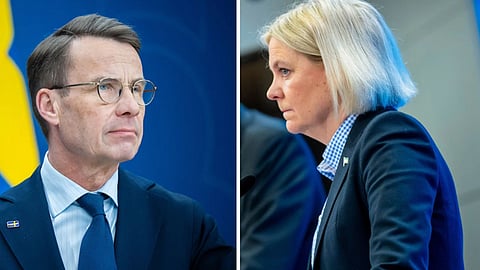 Debatt mellan Kristersson och Andersson: "Vi ärvde hög invandring"