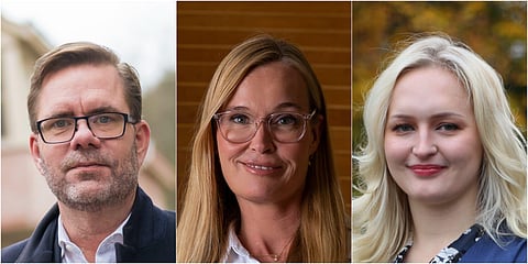 Jörgen Fogelklou, Agneta Kjaerbeck och Emma Altenhammar