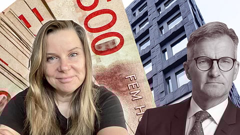 Linda Berling Nieuwenhuizen till vänster. Riksbankschef Erik Thedéen till höger.