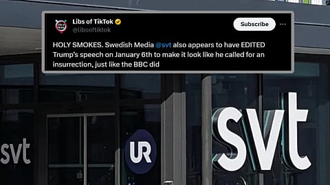 SVT:s fulklippning av Trump får internationell kritik