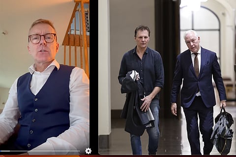 Till vänster - Staffan Eklöf (SD), riksdagsledamot. Till höger - artikel från Aftonbladet - en av flera medier som gått ut med namn och bild på Micke Leijnegard efter domen mot honom nyligen.