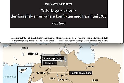 Utdrag ur FOI:s rapport om Israels tolvdagarskrig mot Iran.
