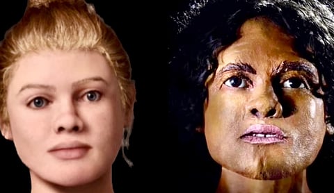 Den så kallade "Beachy Head Lady" är vit, inte svart, visar nya DNA-studier.