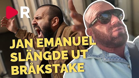 Stökig passagerare stoppade tåget – då ingrep Jan Emanuel