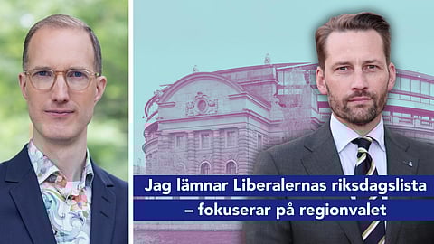 Jan Jönsson och Jesper Svensson, båda liberala Stockholmspolitiker.