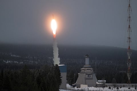 Raketuppskjutning vid Esrange.