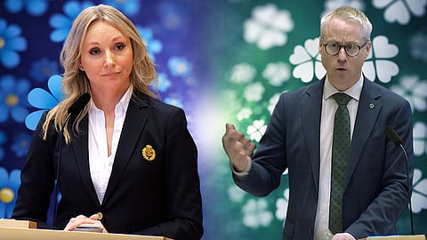 Jessica Stegrud (SD) och Christofer Bergenblock (C).