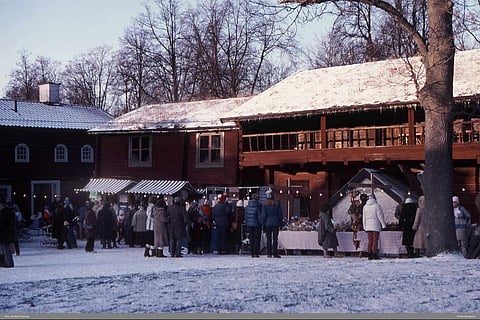 Svensk julmarknad 1983. Foto: Gunlög Enhörning.