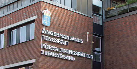Rättegången hölls vid Ångermanlands tingsrätt. Foto: Sveriges Domstolar
