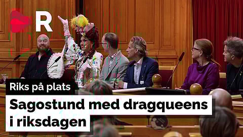 Liberalerna höll dragqueensagostund i riksdagen