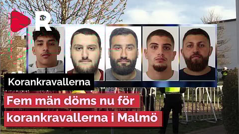 Fem personer döms för inbladning i korankravallerna i Malmö